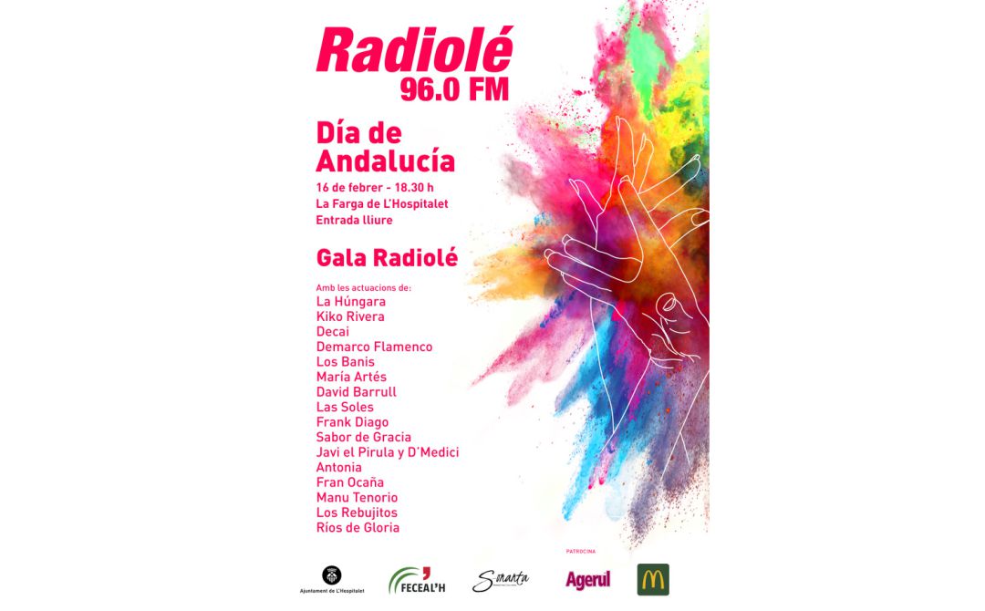 El cartell de la Gala del Día d'Andalusia, el 16 de febrer El cartell de la Gala del Día d'Andalusia, el 16 de febrer