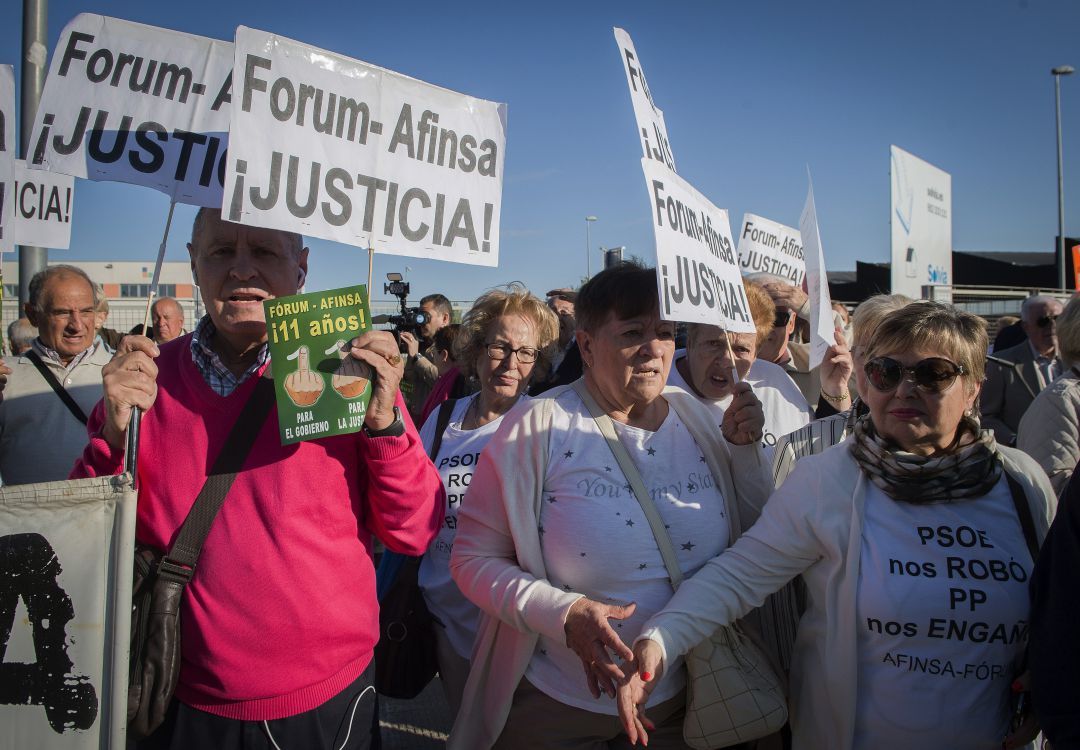 Manifestación de afectados en 2017 en Madrid Manifestación de afectados en 2017 en Madrid