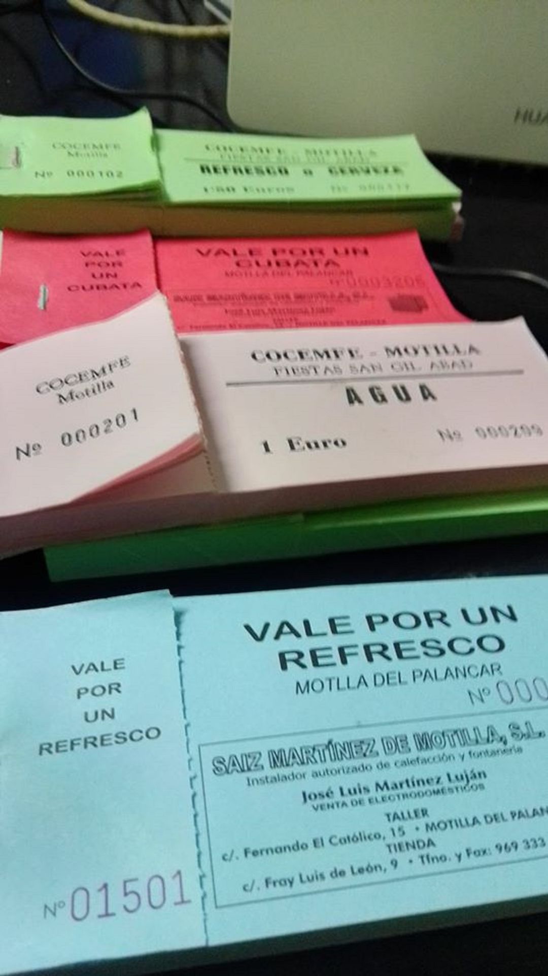 Tiques vendidos para un sorteo fraudulento Tiques vendidos para un sorteo fraudulento