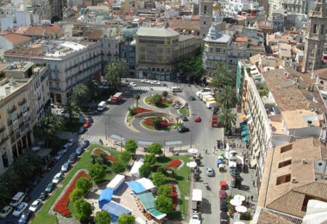 Vista aérea de la Plaza de la Reina Vista aérea de la Plaza de la Reina