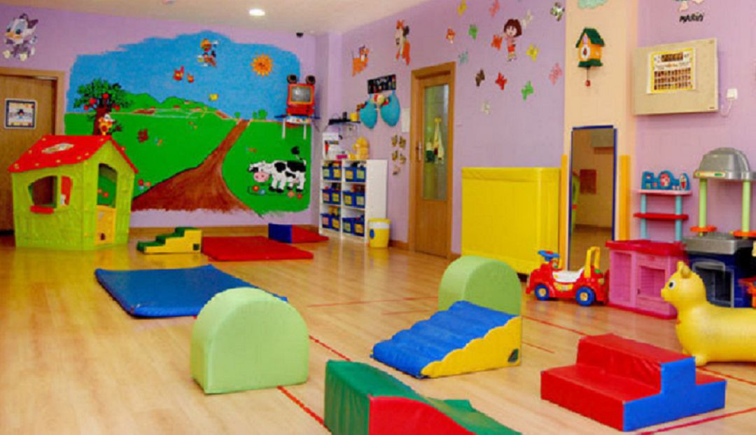 Interior de una guardería. Interior de una guardería.