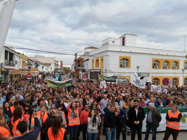 Concentración de agricultores en Adamuz (Córdoba). Concentración de agricultores en Adamuz (Córdoba).