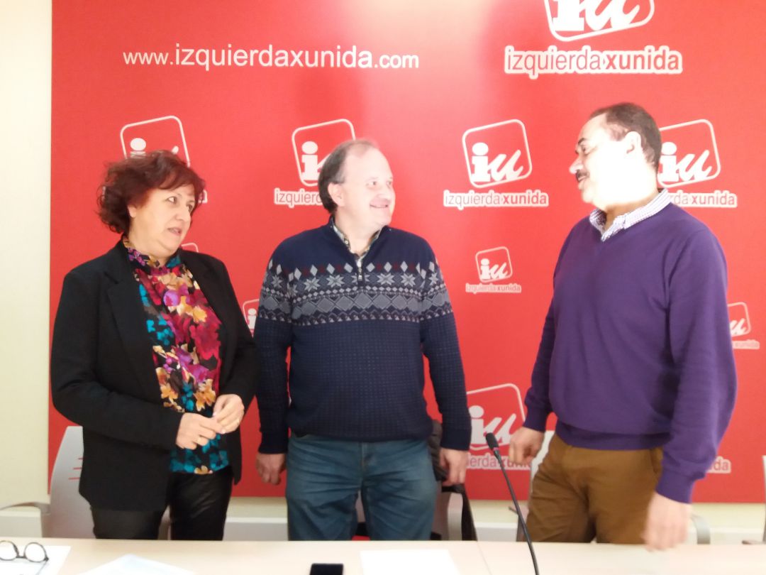 Gabriela Álvarez (IU Gozón), David Álvarez (IU Langreo) y Juanjo Fernández (IU Avilés), del sector crítico con la dirección en Asturias Gabriela Álvarez (IU Gozón), David Álvarez (IU Langreo) y Juanjo Fernández (IU Avilés), del sector crítico con la dirección en Asturias