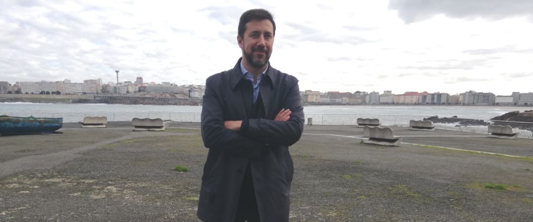 Antón Gómez Reino en su presentación Antón Gómez Reino en su presentación