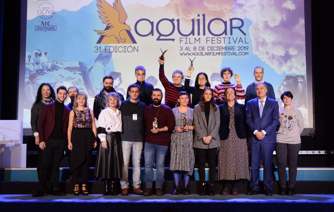 Foto de los últimos premiados en el Festival de Aguilar de Campoo (Palencia) Foto de los últimos premiados en el Festival de Aguilar de Campoo (Palencia)