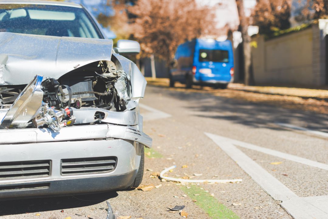 Vehículo accidentado. Vehículo accidentado.