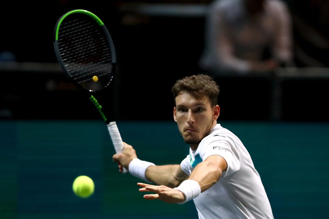 Pablo Carreño durante el partido. Pablo Carreño durante el partido.