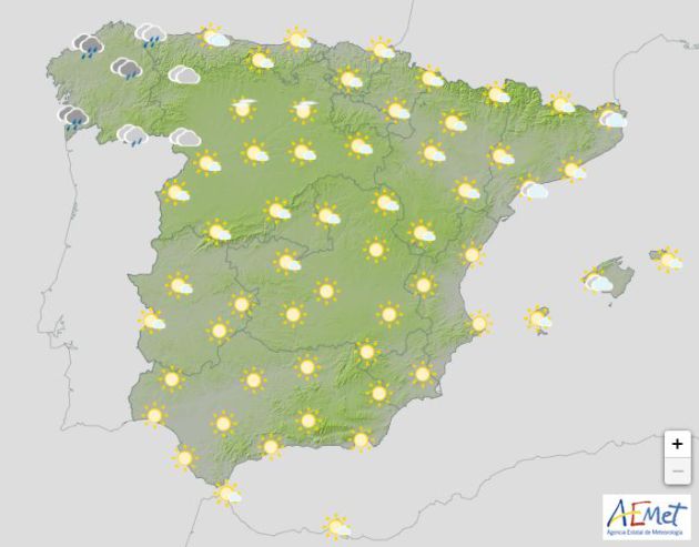 El sol también será protagonista el domingo 16 de febrero en casi toda España. El sol también será protagonista el domingo 16 de febrero en casi toda España.