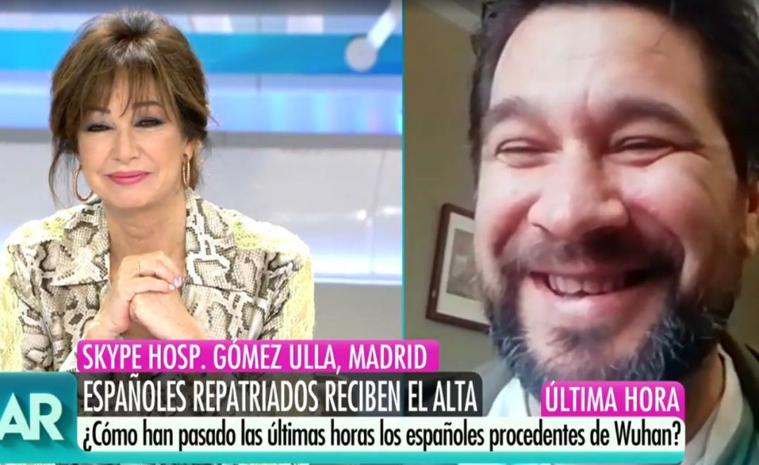 Ana Rosa Quintana entrevista a Manuel Vela. Ana Rosa Quintana entrevista a Manuel Vela.