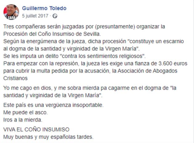 Frases por las que Toledo se sienta en el banquillo Frases por las que Toledo se sienta en el banquillo
