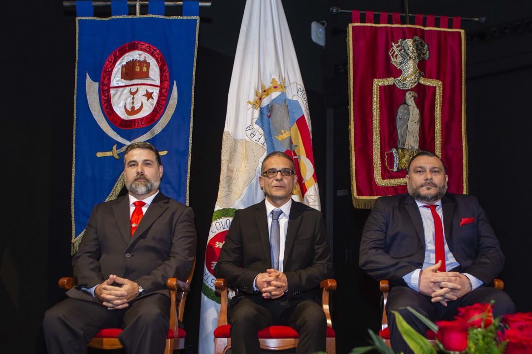 Esteban Canals, abanderado, José Eugenio Najas, Capitán Moro y Justo Alacid, Capitán Cristiano Esteban Canals, abanderado, José Eugenio Najas, Capitán Moro y Justo Alacid, Capitán Cristiano