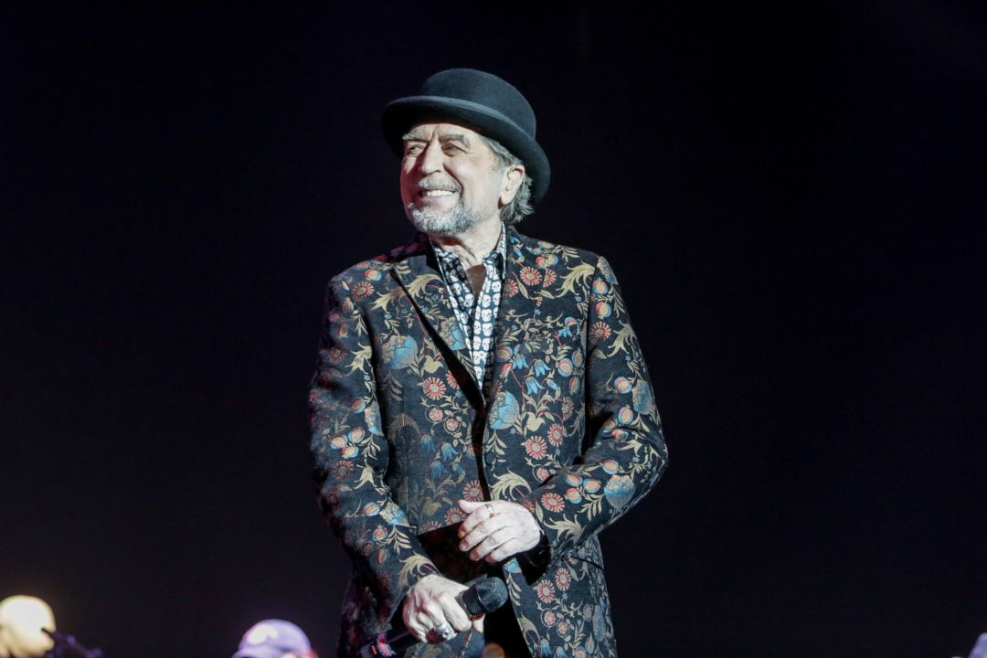 El cantante Joaquín Sabina, durante su actuación en el WiZink Center de Madrid El cantante Joaquín Sabina, durante su actuación en el WiZink Center de Madrid