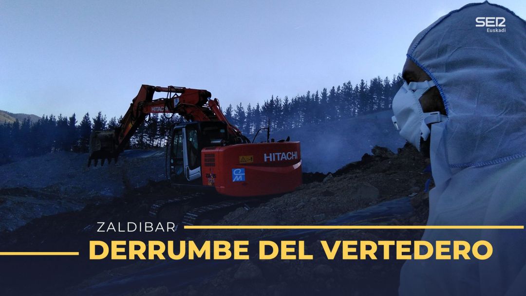 La Diputación de Bizkaia ha reforzado las medidas de seguridad en la autopista AP-8 a su paso por Zaldibar, afectada por el desprendimiento de miles de toneladas de residuos el pasado día 6 de febrero, ante el riesgo de nuevos deslizamientos por la inestabilidad del terreno La Diputación de Bizkaia ha reforzado las medidas de seguridad en la autopista AP-8 a su paso por Zaldibar, afectada por el desprendimiento de miles de toneladas de residuos el pasado día 6 de febrero, ante el riesgo de nuevos deslizamientos por la inestabilidad del terreno