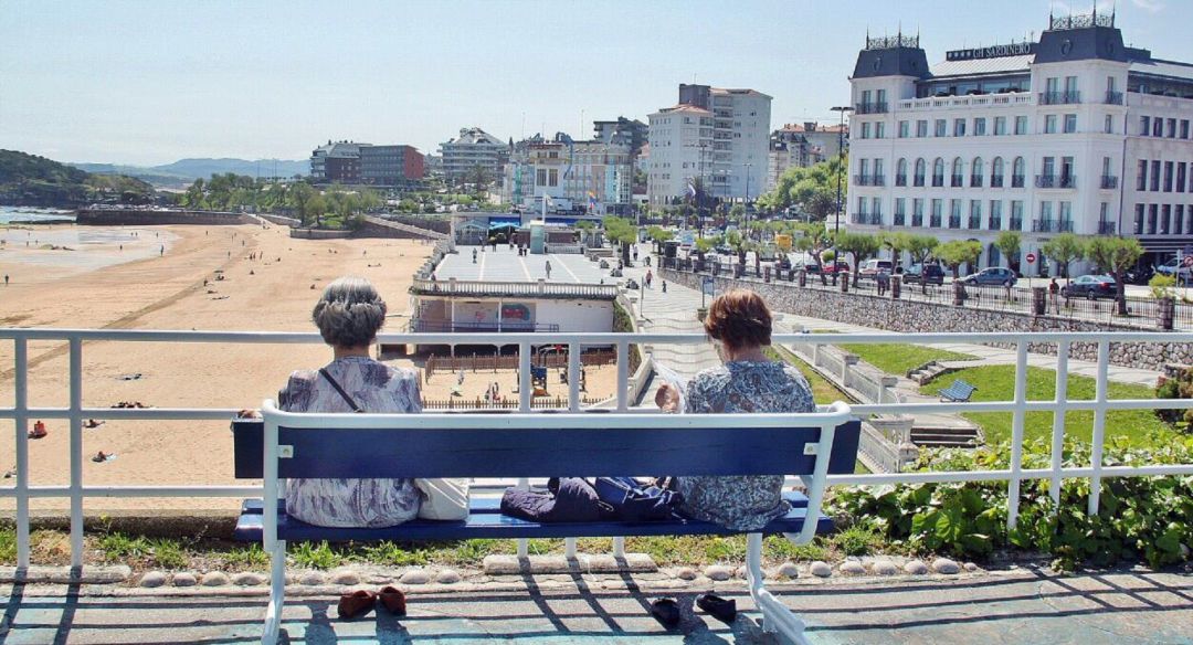 Imágen de la playa de El Sardinero. Imágen de la playa de El Sardinero.