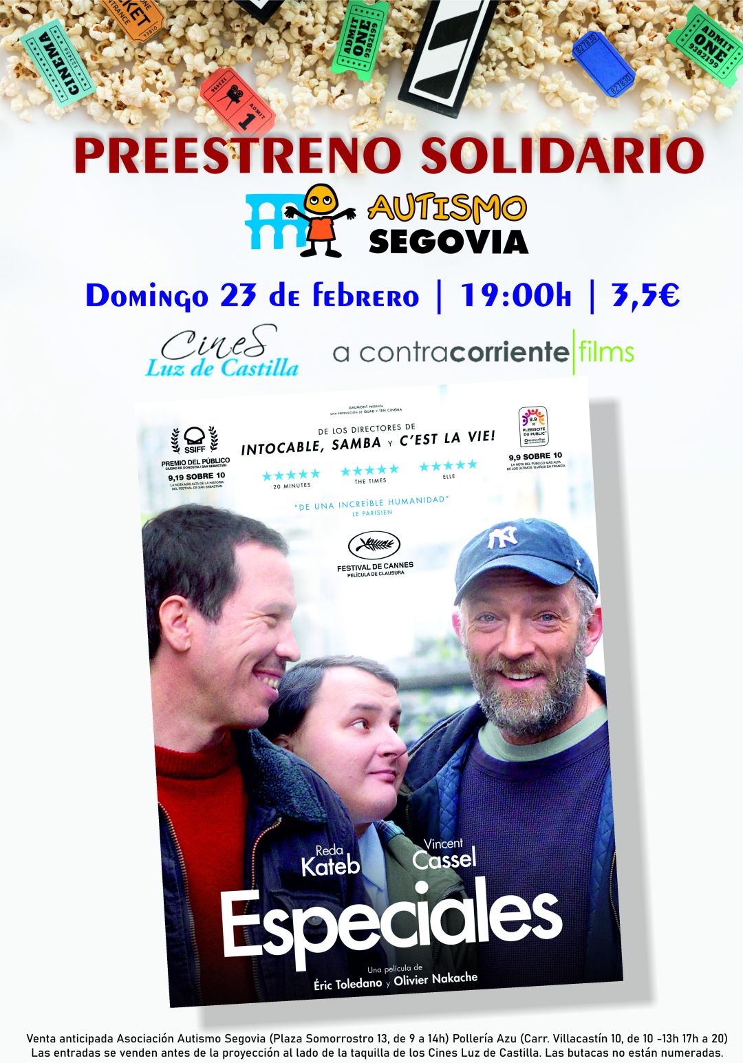 Preestreno solidario de la película "Especiales" Preestreno solidario de la película "Especiales"