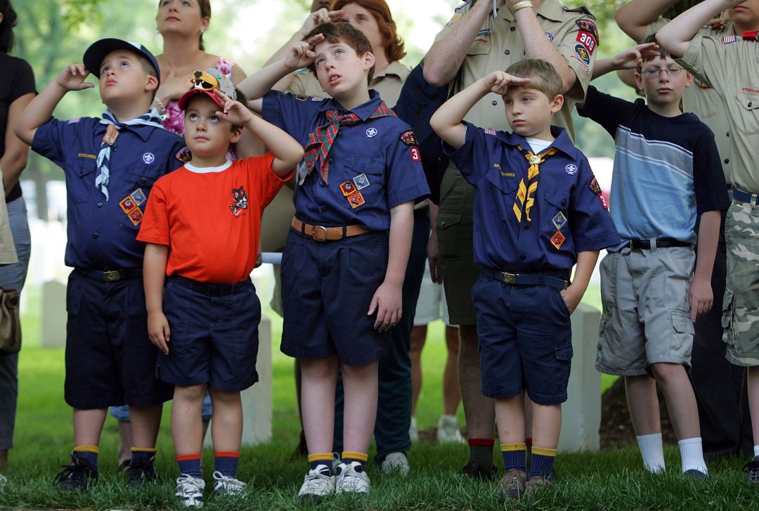 Un grupo de 'Boy Scouts', en Kentucky (EEUU). Un grupo de 'Boy Scouts', en Kentucky (EEUU).