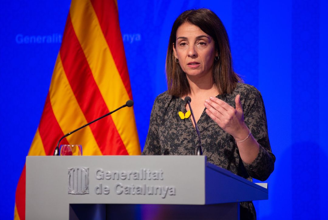 La consellera de Presidencia y portavoz del Govern, Meritxell Budó, ofrece una rueda de prensa posterior al Consell Executiu en el Palacio de la Generalitat, en Barcelona (España), a 18 de febrero de 2020. La consellera de Presidencia y portavoz del Govern, Meritxell Budó, ofrece una rueda de prensa posterior al Consell Executiu en el Palacio de la Generalitat, en Barcelona (España), a 18 de febrero de 2020.