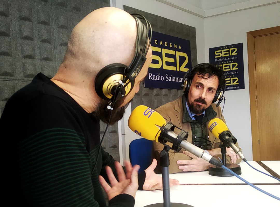 Tom, en los estudios de SER Deportivos Salamanca Tom, en los estudios de SER Deportivos Salamanca