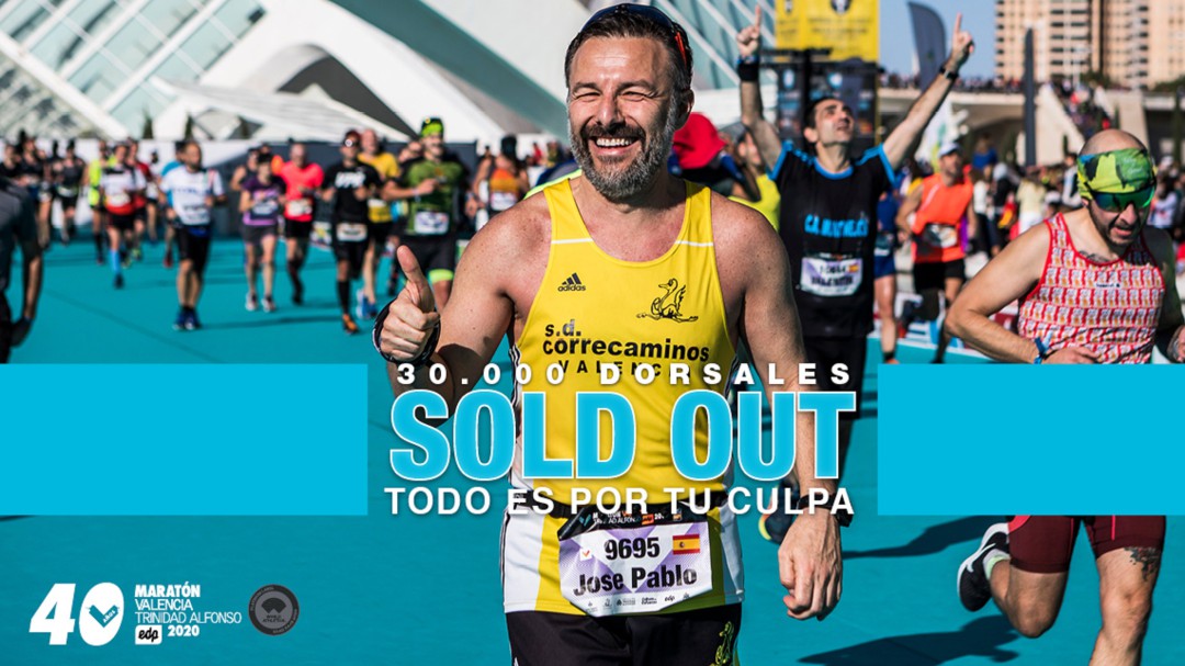 El maratón de Valencia agota sus dorsales diez meses antes de la prueba