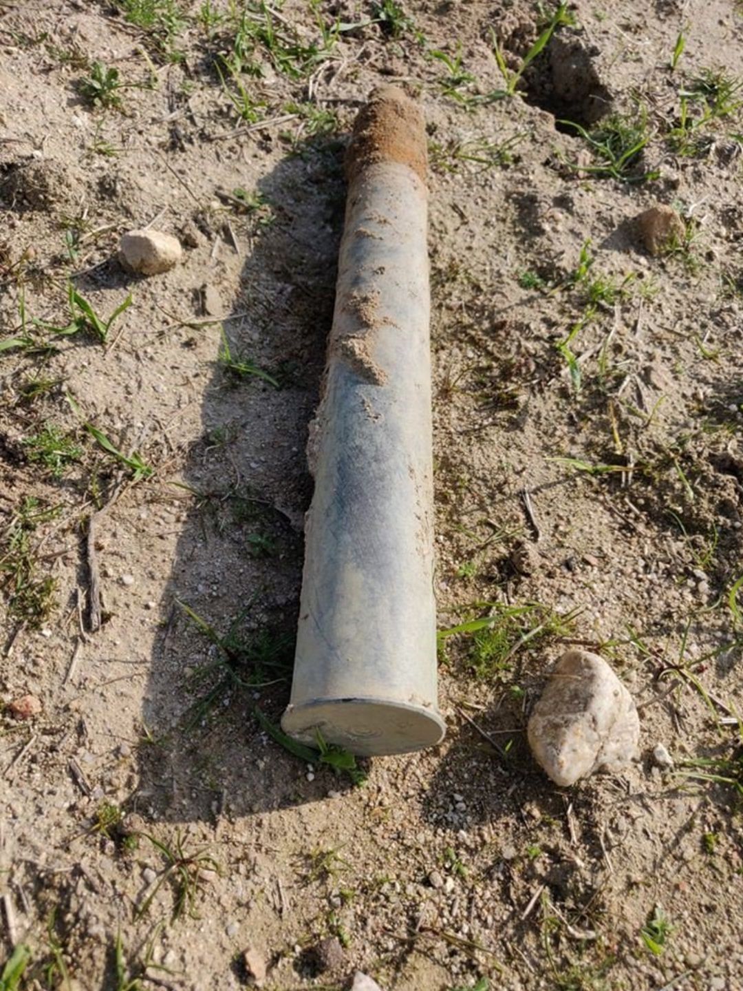 Proyectil de la Guerra Civil española encontradado en Brunete Proyectil de la Guerra Civil española encontradado en Brunete