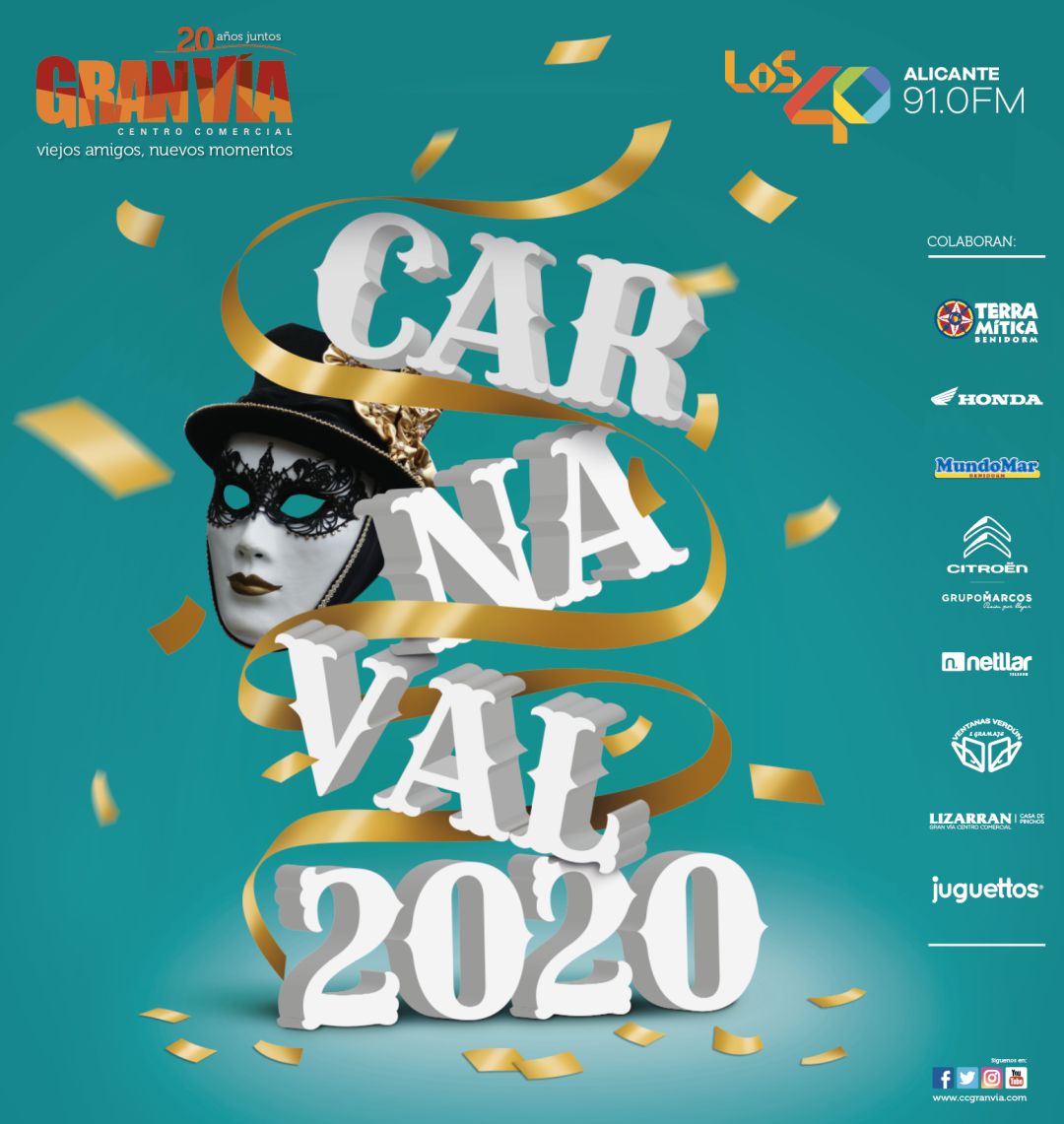 Cartel Carnaval infantil LOS40 y C.C. Gran Vía. Cartel Carnaval infantil LOS40 y C.C. Gran Vía.
