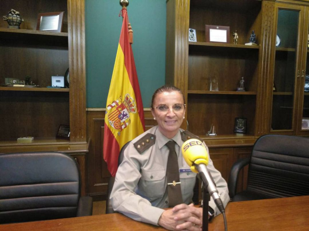 La coronel Ana Betegón, en el Hospital Militar La coronel Ana Betegón, en el Hospital Militar