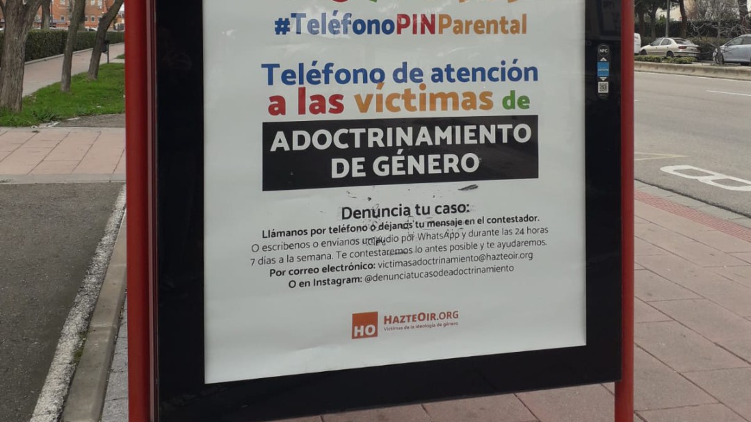 Getafe pide que se retire la publicidad de HazteOír de sus marquesinas