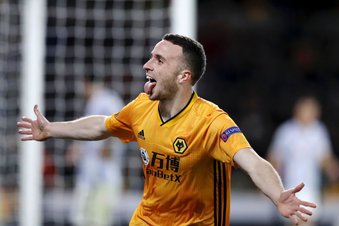 Diogo Jota celebrando uno de los goles Diogo Jota celebrando uno de los goles