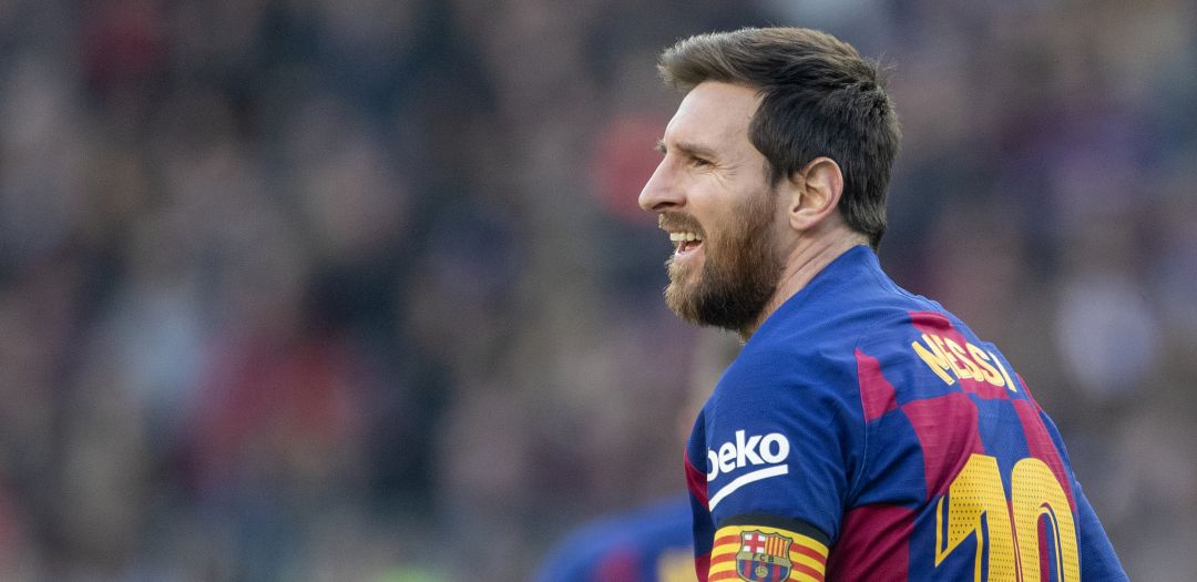 Lionel Messi, durante el último partido del Fútbol Club Barcelona Lionel Messi, durante el último partido del Fútbol Club Barcelona