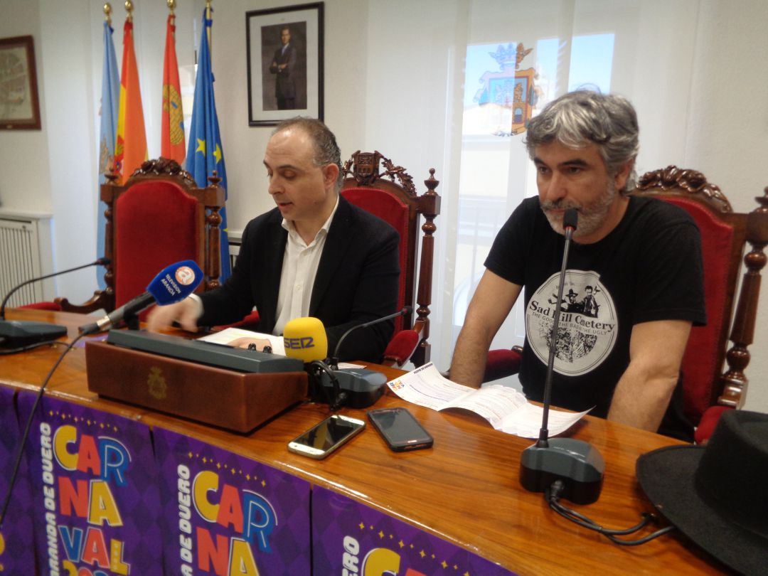 Sergio García con el concejal de Festejos, Emilio Berzosa Sergio García con el concejal de Festejos, Emilio Berzosa