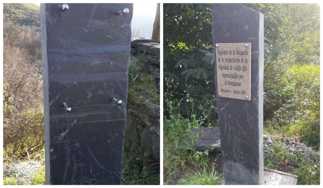 El monolito está ubicado en Villasumil El monolito está ubicado en Villasumil