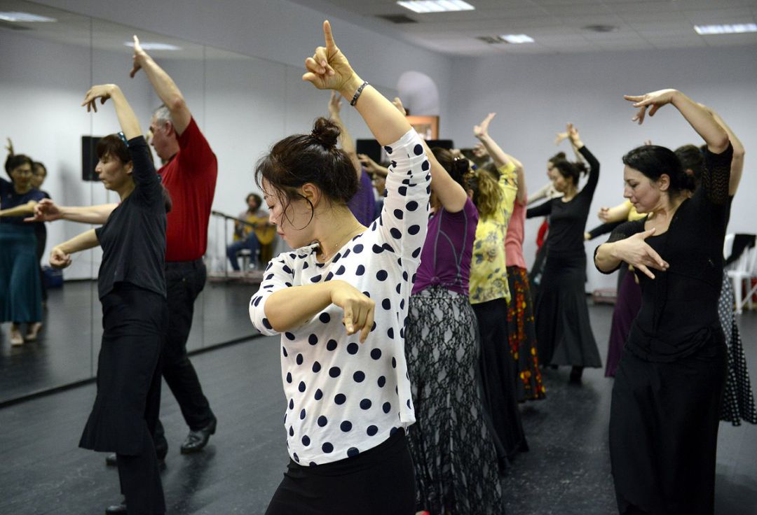 Uno de los cursos de flamenco que se celebran durante el Festival de Jerez Uno de los cursos de flamenco que se celebran durante el Festival de Jerez