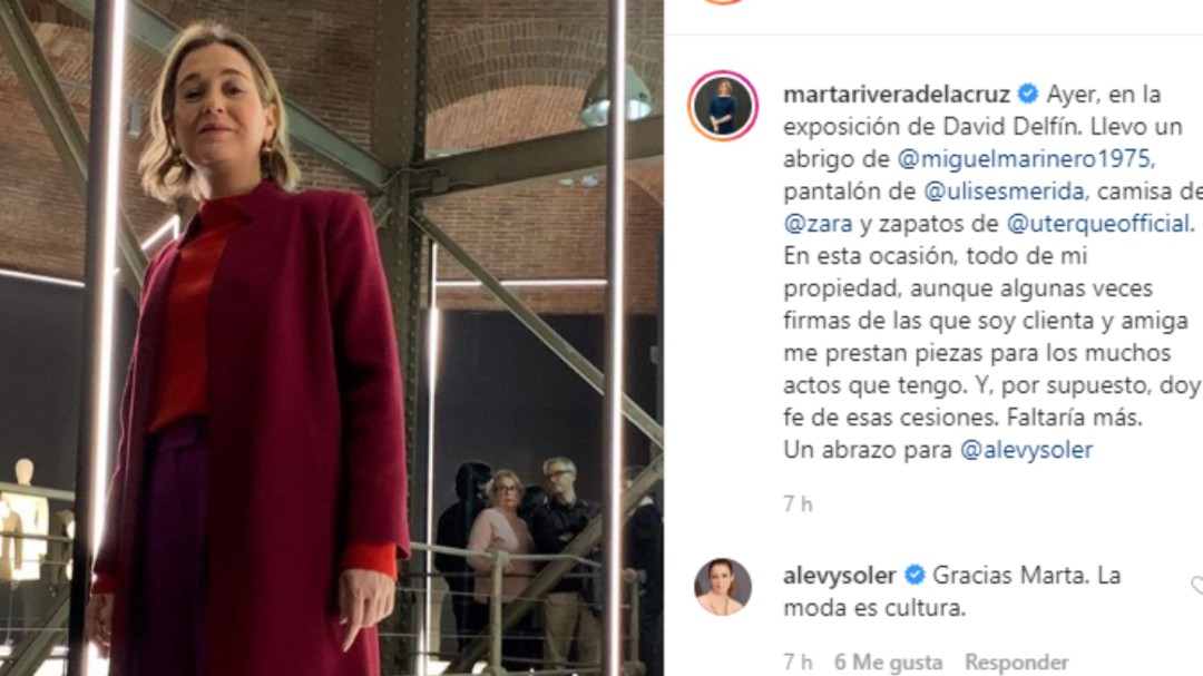 La consejera de Cultura de Madrid defiende que las marcas presten ropa a los políticos y respalda a Levy