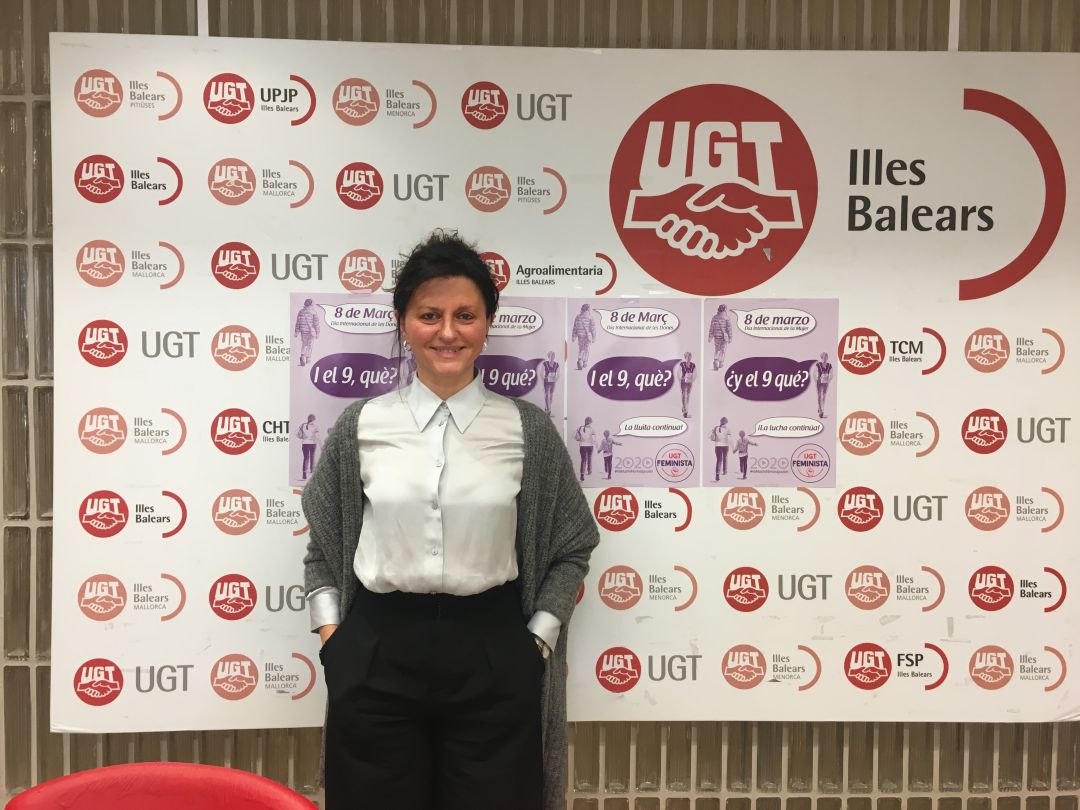 La secretaria de Políticas Sociales e Igualdad de UGT Baleares, Xisca Garí, La secretaria de Políticas Sociales e Igualdad de UGT Baleares, Xisca Garí,