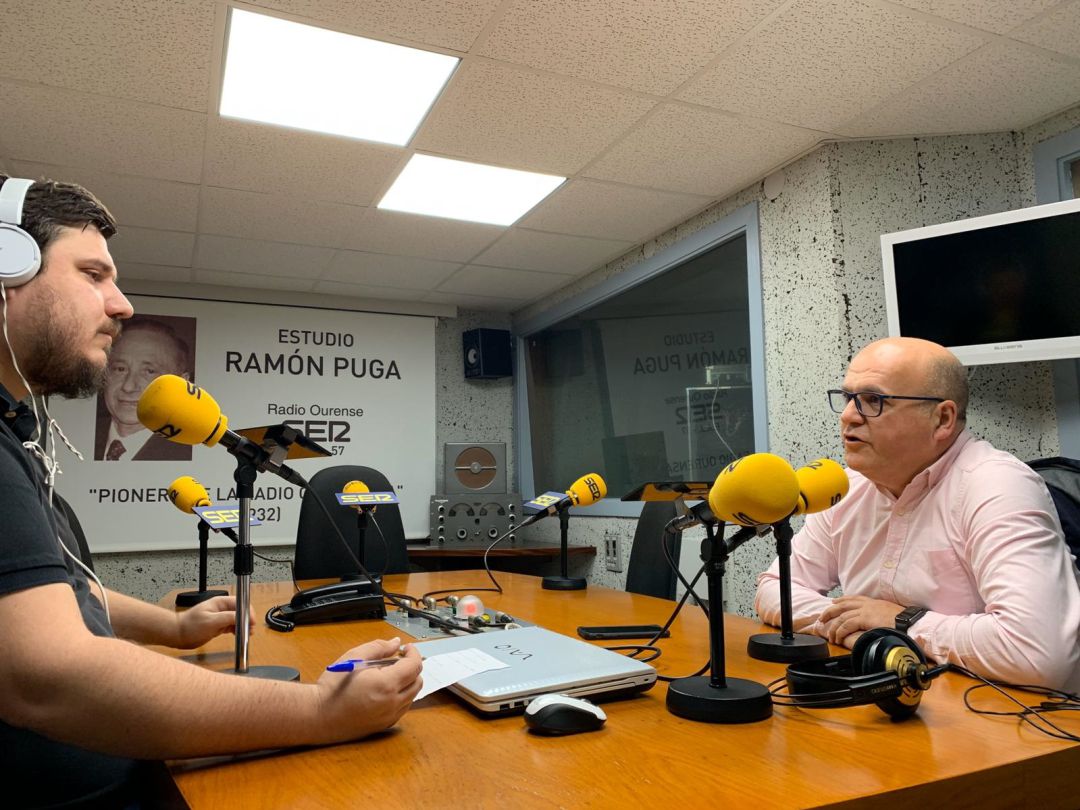 Jose Manuel Baltar en el estudio Ramón Puga Jose Manuel Baltar en el estudio Ramón Puga