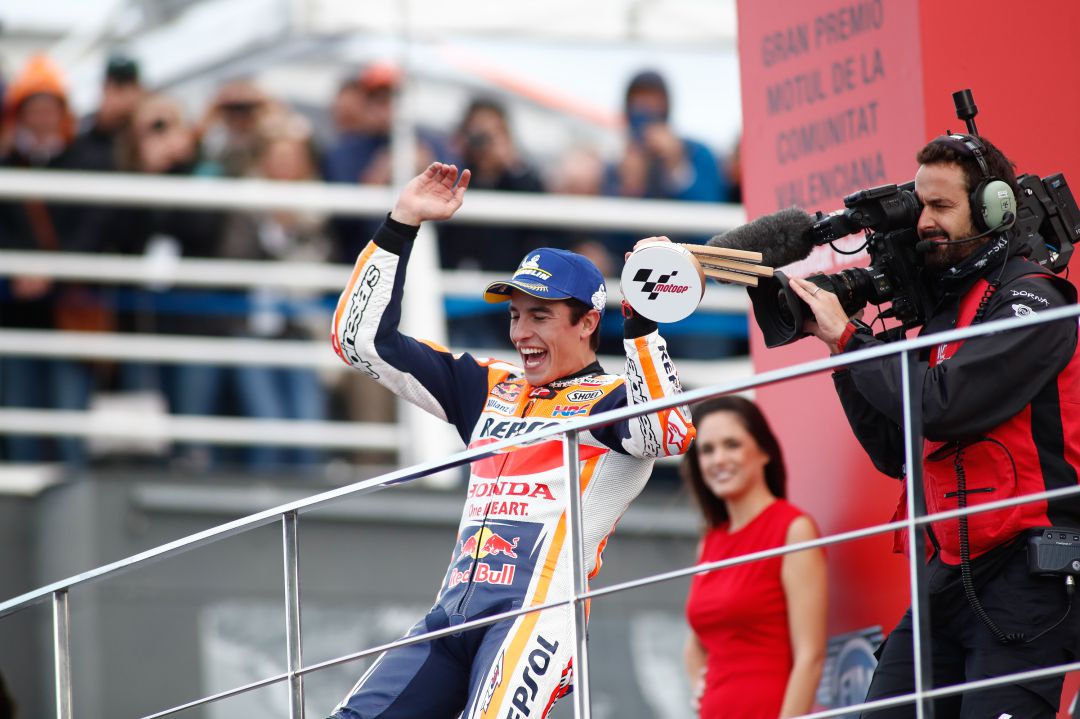 Marc Márquez celebrando su victoria en 2019 Marc Márquez celebrando su victoria en 2019
