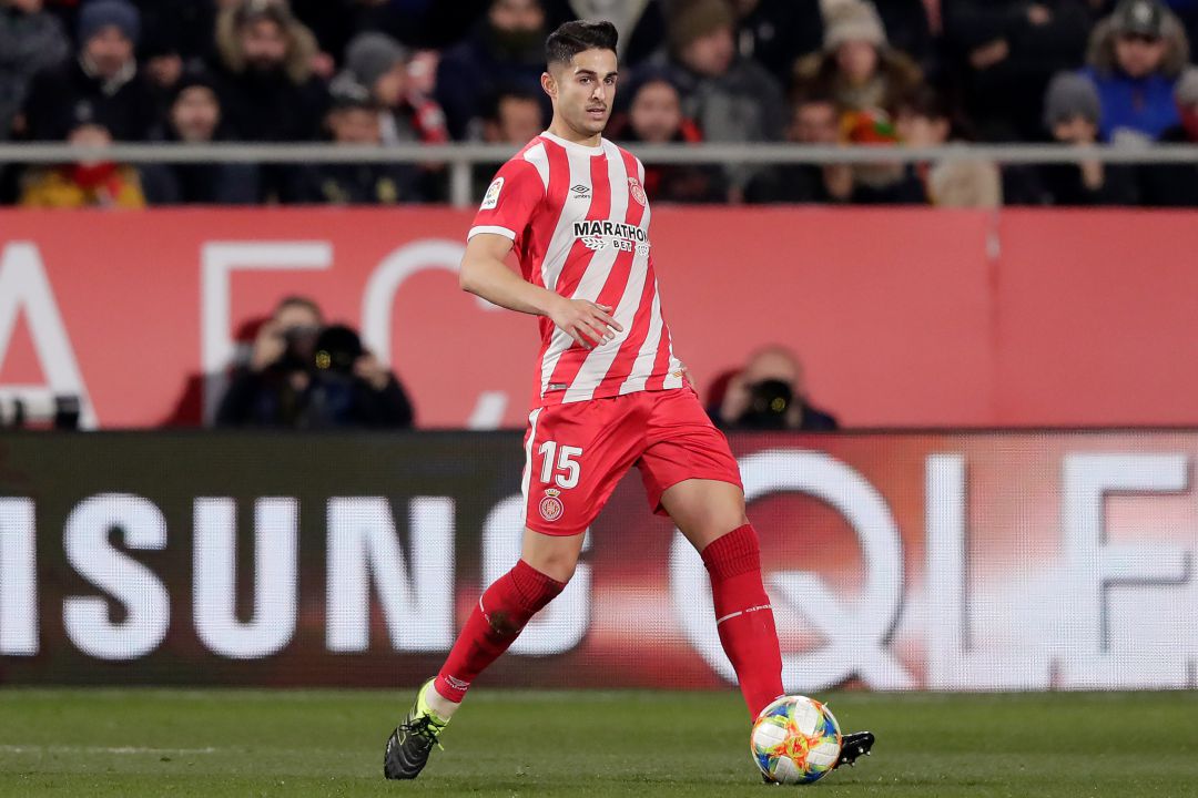 Juanpe durante un partido con el Girona Juanpe durante un partido con el Girona