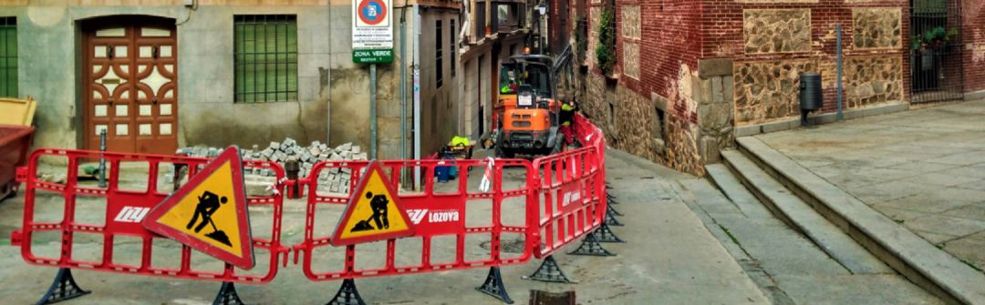 Calle de la Merced en obras Calle de la Merced en obras