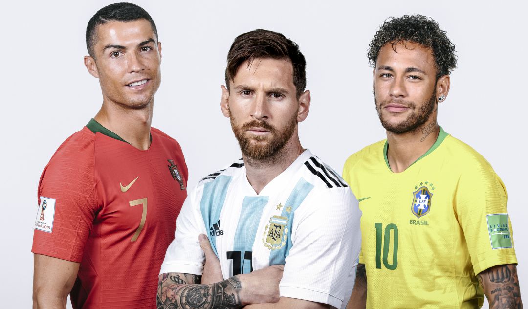 Ronaldo, Messi y Neymar Ronaldo, Messi y Neymar