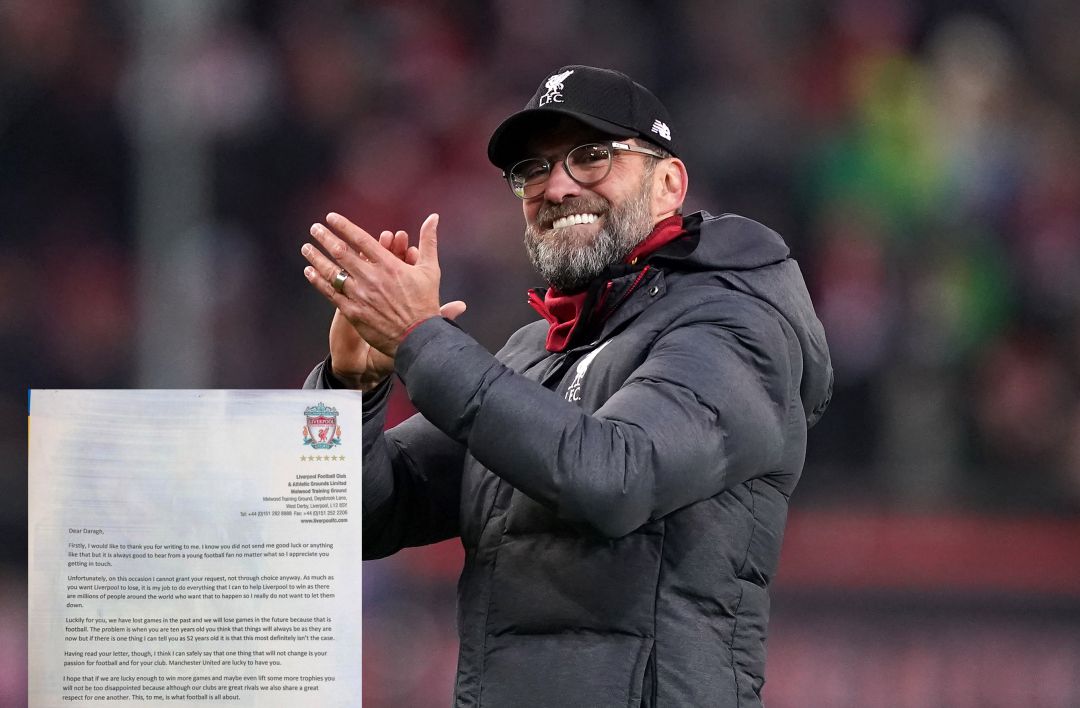 Jurgen Klopp y su carta al niño de 10 años. Jurgen Klopp y su carta al niño de 10 años.