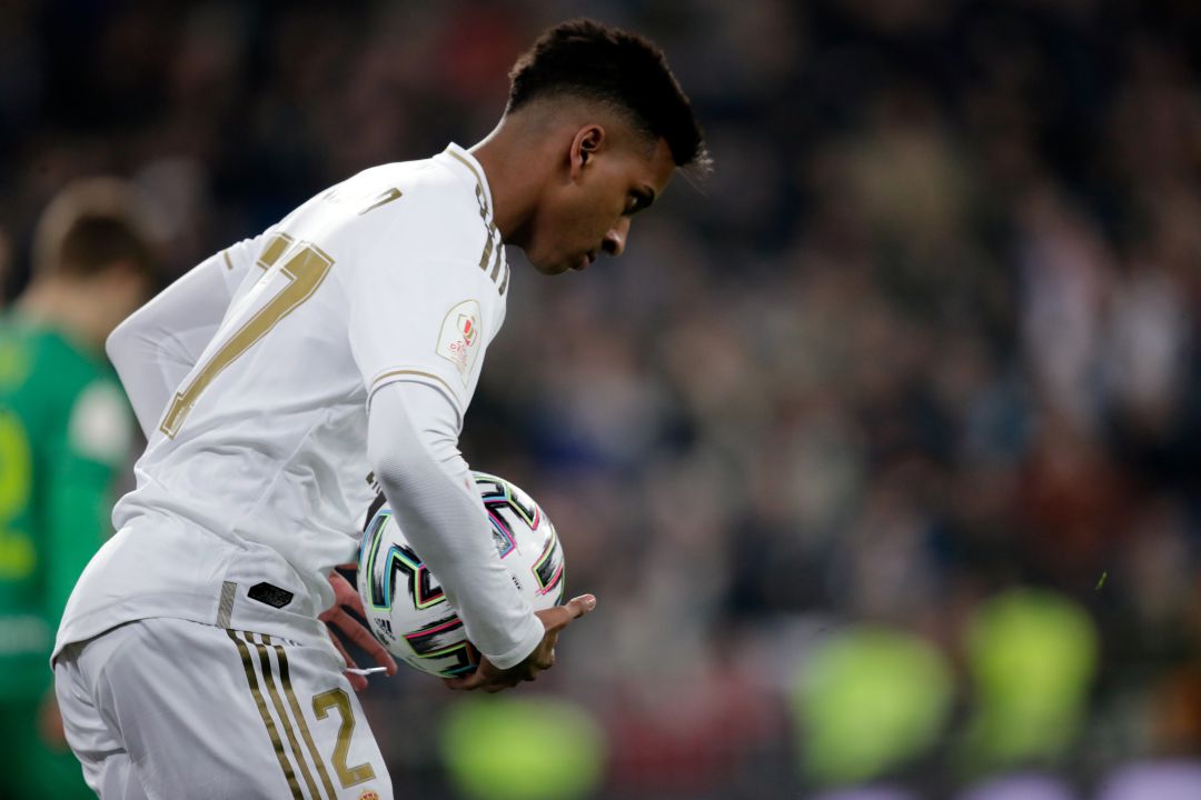 Rodrygo, tras anotar frente a la Real Sociedad en Copa del Rey Rodrygo, tras anotar frente a la Real Sociedad en Copa del Rey