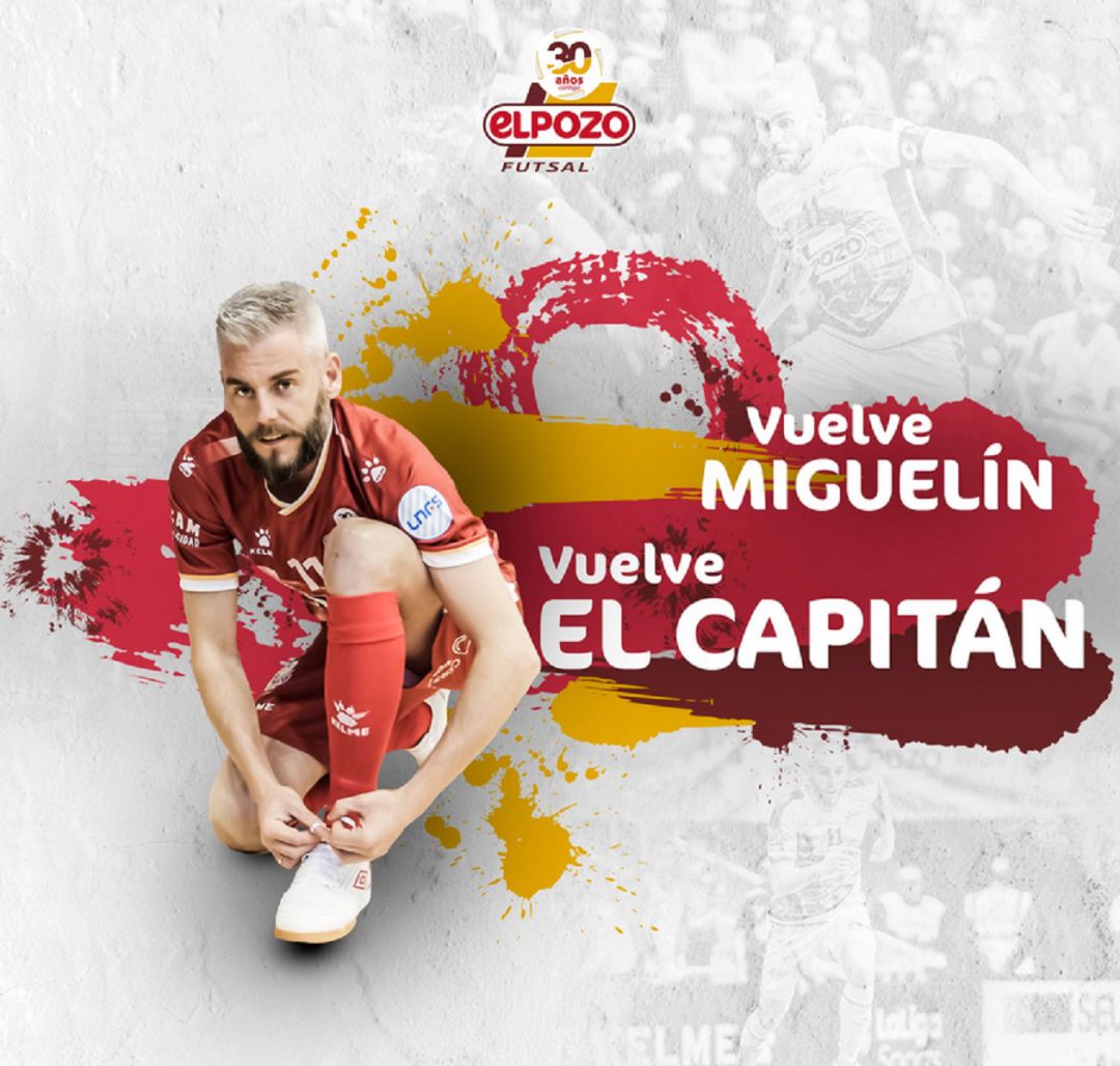 Miguelín en el cartel de su vuelta a las canchas Miguelín en el cartel de su vuelta a las canchas