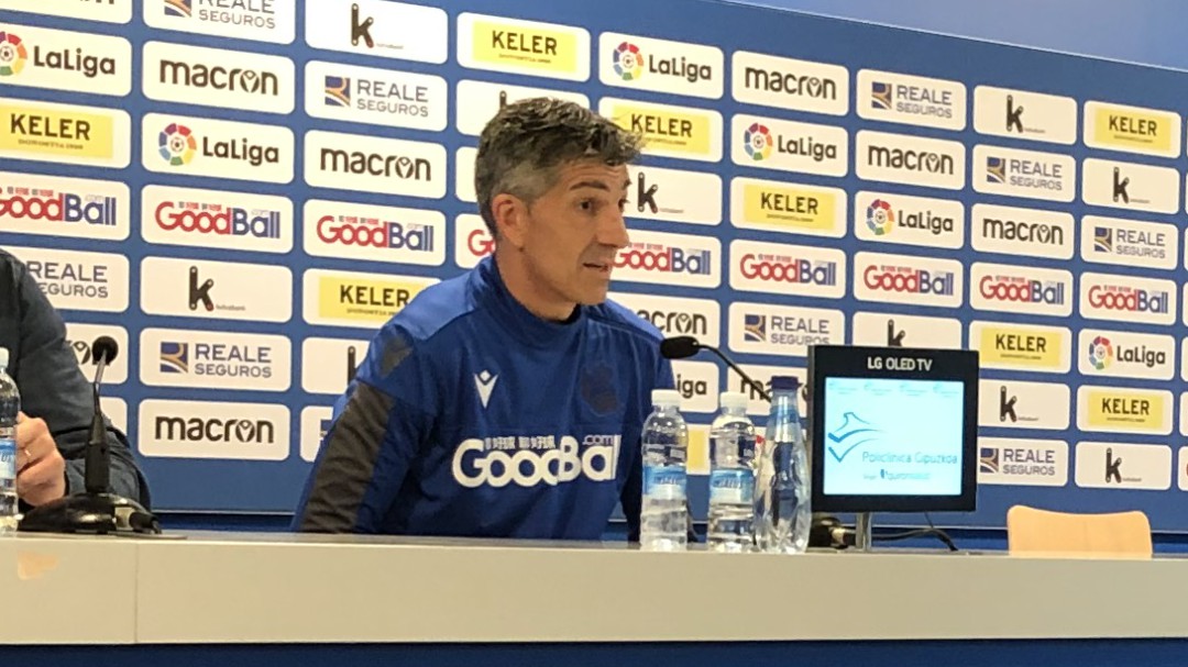 Imanol: "Es lógico pensar en la Copa, pero el partido del Valencia es muy importante"