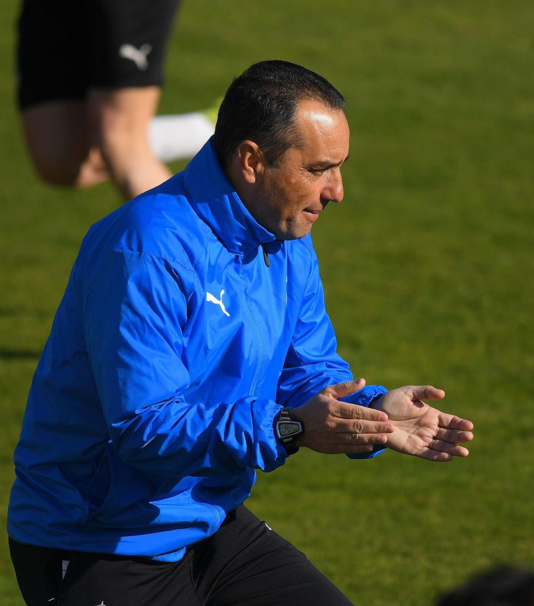 José Luis Oltra durante un entrenamiento de la semana José Luis Oltra durante un entrenamiento de la semana