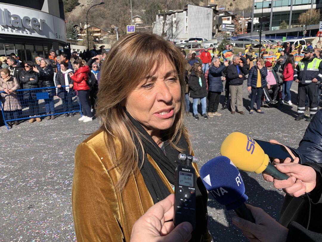 La cònsol major d'Andorra la Vella, Conxita Marsol. La cònsol major d'Andorra la Vella, Conxita Marsol.