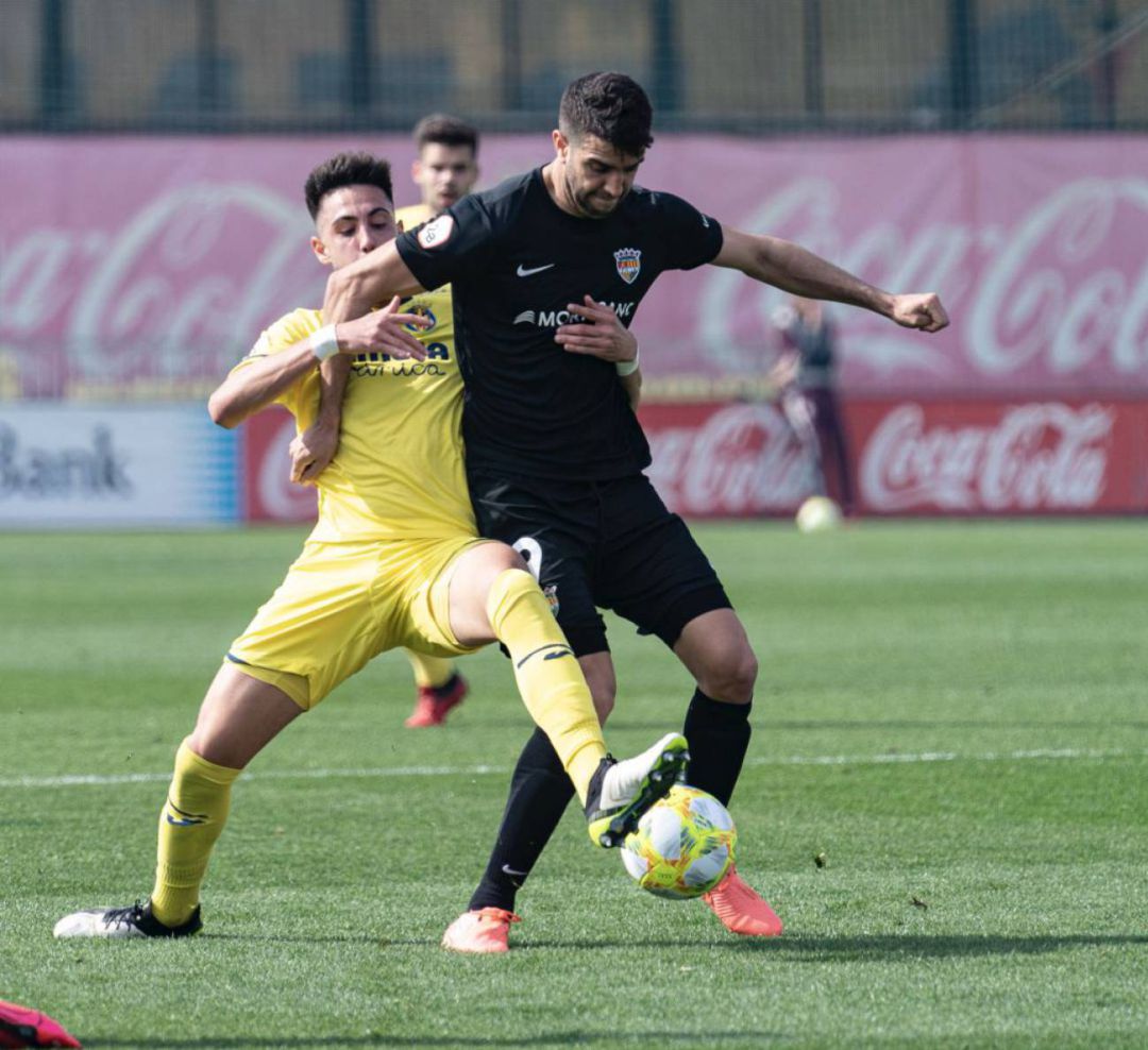 Un moment del partit del FC Andorra el passat diumenge davantd el Vila-real B. Un moment del partit del FC Andorra el passat diumenge davantd el Vila-real B.