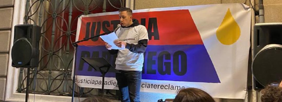 Un momento de la concentración de 'Justicia para Diego' en el Obelisco Un momento de la concentración de 'Justicia para Diego' en el Obelisco