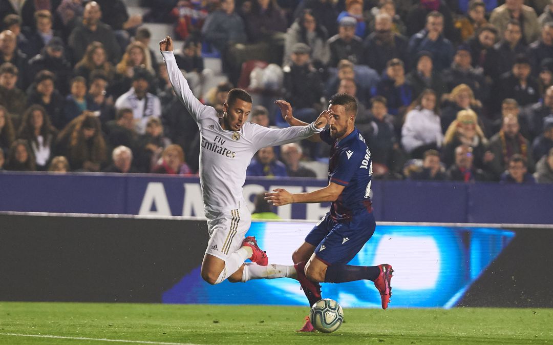 Hazard, contra el Levante Hazard, contra el Levante