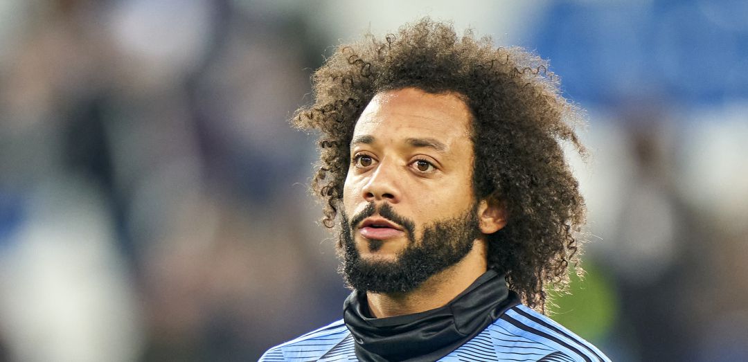 Marcelo, durante un calentamiento con el Real Madrid Marcelo, durante un calentamiento con el Real Madrid
