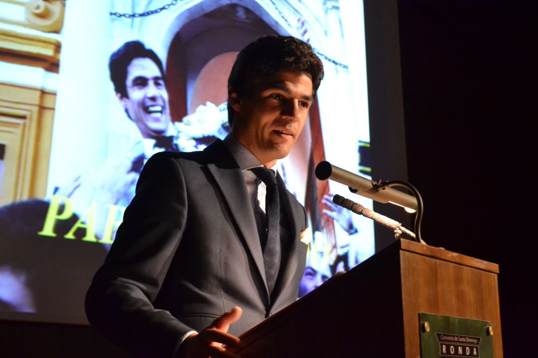 Pablo Aguado durante la entrega de premios de Tauromundo Pablo Aguado durante la entrega de premios de Tauromundo